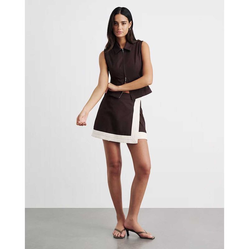 JAG Canvas Wrap Mini Skirt image number 3